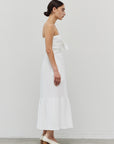 The Ximena Tie Front Midi Dress