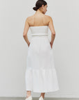 The Ximena Tie Front Midi Dress
