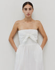 The Ximena Tie Front Midi Dress