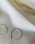 The Matriarch Mini Hammered Hoops by Points Jewelry