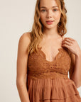 The Adrianne Crochet Ruffle Camisole