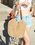 The Yana Straw Beach Bag