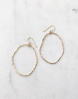 Organic Form Hoops by Token Jewelry
