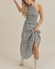 The Walk With Me Smocked Halter Top
