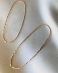 The Matriarch Elongated Hoops by Points Jewelry