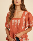 The Ophelia Embroidered Top
