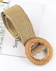The Woven Round Buckle Belt