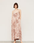 The Aubrey Watercolor Leopard Maxi Dress