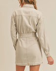 The Echo's Sister Distressed Denim Mini Dress