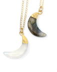 The Tiny Moon Bezel Necklace