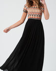 The Bettina Printed Top Maxi Dress