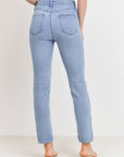 The Maddie Classic Slim Straight Jeans by Just Black Denim