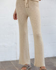 The Brigitta Natural Sweater Knit Lounge Pants