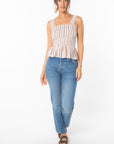 The Vanessa Smocked Peplum Top