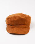 The Vance Vegan Suede Newsboy Cap