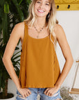 The Zenny Flare Criss-Cross Tank