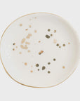 The White Gold Speckled Jewelry Dish by Sweet Water Decor