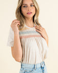 The Arlo Short Sleeve Knit Top
