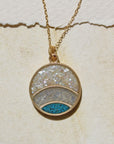 The Rainbow Waves Pendant Necklace