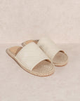 The Sona Stitched Trim Espadrille Flat