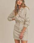 The Echo's Sister Distressed Denim Mini Dress