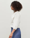 The Cassie Smocked Ruffle Top