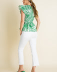 The Ilana Smocked Print Top
