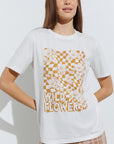 The Wildflower Checkered Tee
