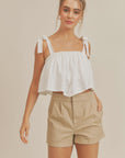 The Wait a Minute Ribbon Strap Cami