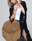 The Flynn Macrame Cowrie Shell Bag