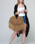 The Flynn Macrame Cowrie Shell Bag