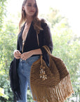 The Flynn Macrame Cowrie Shell Bag