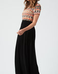 The Bettina Printed Top Maxi Dress