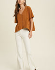 The Annabelle Lace Button Down Top
