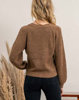 The Bishop Puff Sleeve Cardigan