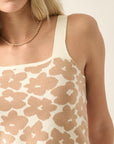 The Cora Floral Knit Tank Top