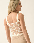The Cora Floral Knit Tank Top
