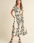 The Calista Button Down Flare Dress