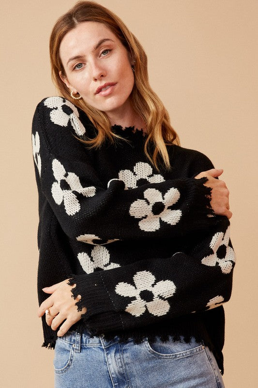 The Distressed Daisy Sweater – Thread + Seed