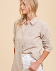 The Donna Stitched Buttondown Top