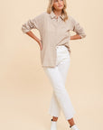 The Donna Stitched Buttondown Top