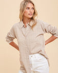 The Donna Stitched Buttondown Top