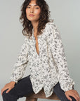 The Eliza Floral Button Front Blouse