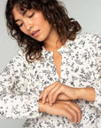 The Eliza Floral Button Front Blouse