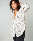 The Eliza Floral Button Front Blouse