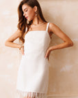 The Eva Pearl Fringe Mini Dress *Runway Exclusive*