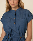 The Mallaury Buttoned Midi Dress by FRNCH