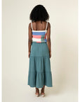 The Sergine Woven Maxi Skirt by FRNCH