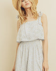 The Beach Bliss Eyelet Midi Dress