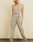 The Cheetah Print Tie-Ankle Jumpsuit